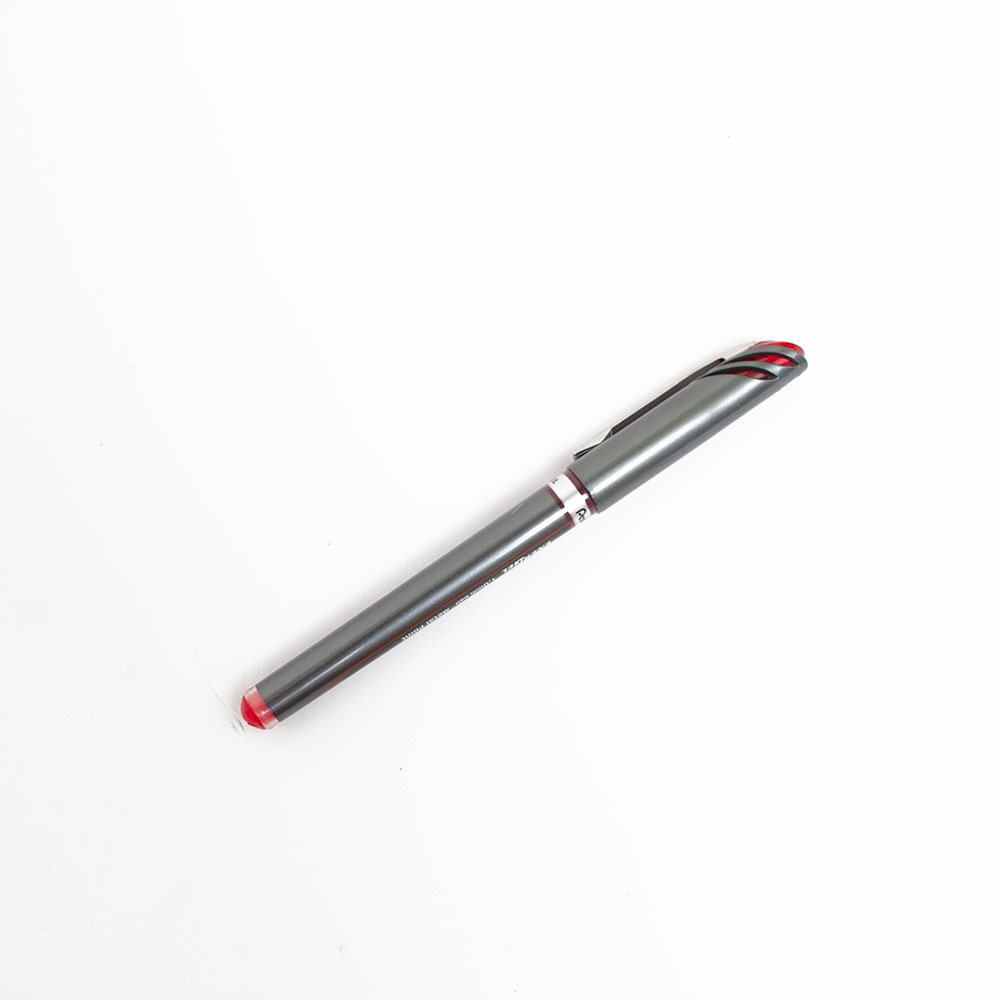Pentel, Rollerball/Ballpoint, Metal, Art & School, EnerGel, Metal Tip, Gel, Pen, 1.0mm, 48987, Red